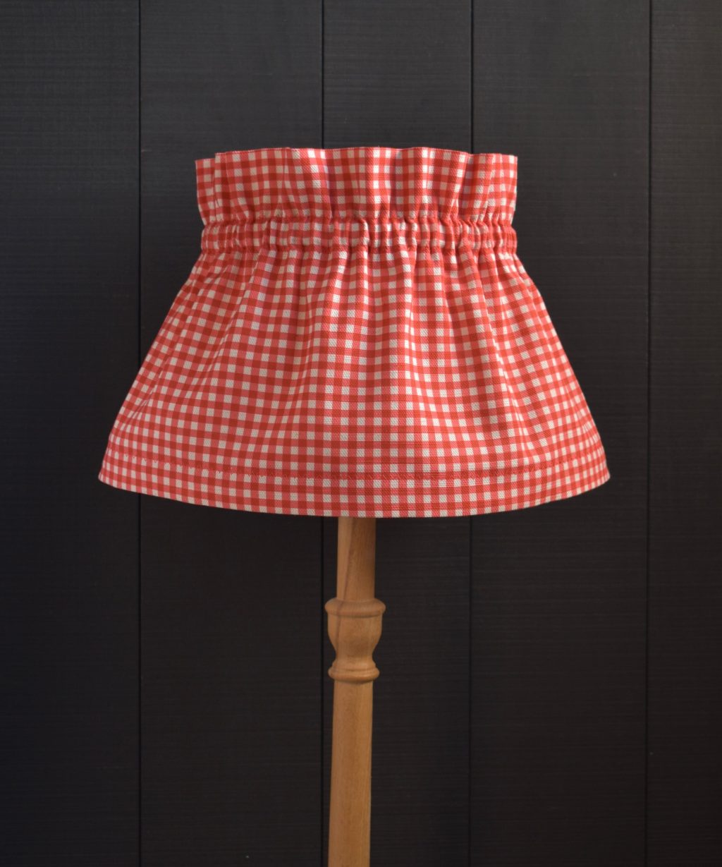 Dolly Red Gingham Scrunchie Lampshade - Image 3