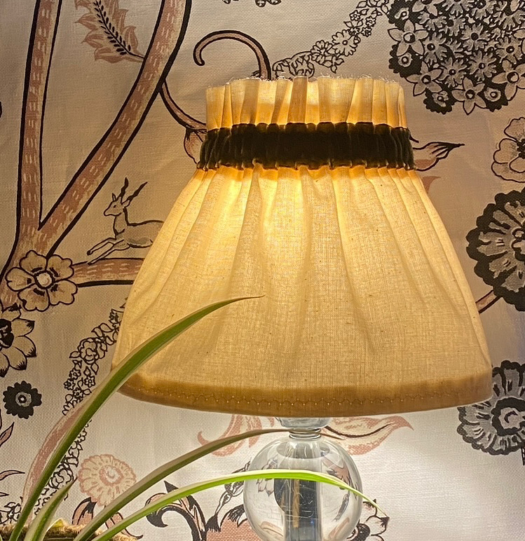 Dolly Cream Scrunchie Lampshade